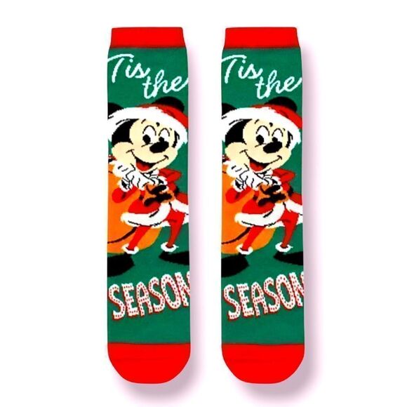 NWT Disney World Holiday Mickey socks - Picture 1 of 2